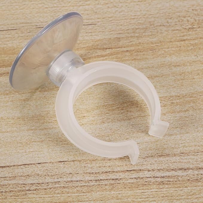 Abaodam 6 Pcs Window Candle Suction Cups Clamp Christmas Candle Suction Cups Holder - Aquarium Isolation Clip Air Hose Tube Holders Clamps for Fish Tank 32mm