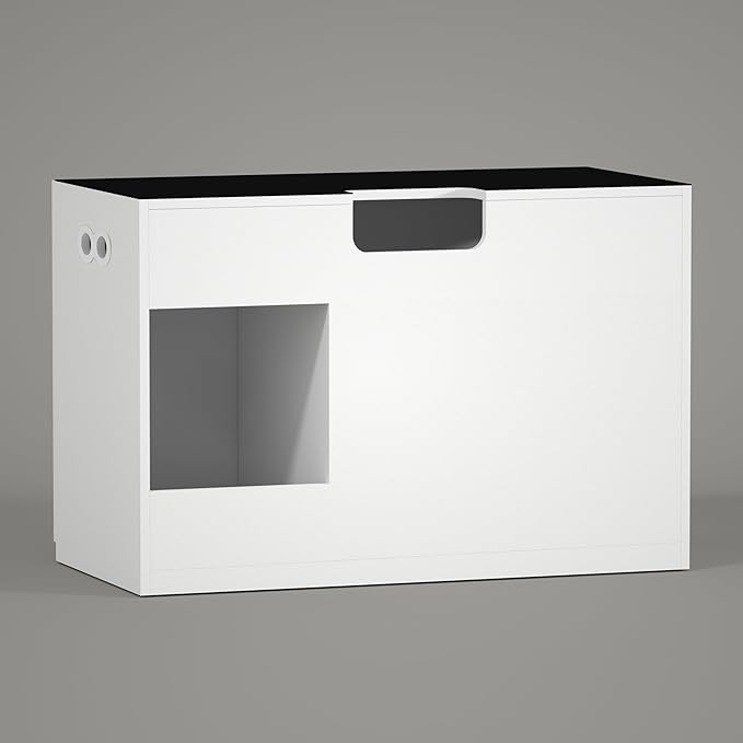 LANDEN Aquarium Wooden Stand and Cabinet for up to 105 Gal Tank, Fish Reptile Sea Salt WaterTank Stand, Nano Foam Leveling Mat Included, W47.2xD23.6xH31.5 in, Wooden Matte White Painted(Stand Only)