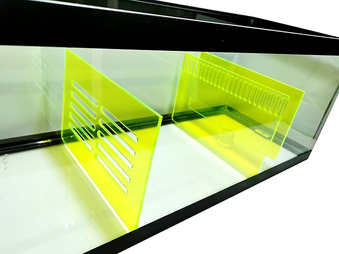 Bubblefin Aquarium Sump Refugium DIY Kit for Protein Skimmer Sump - Chamber dividers (20 Gal-Green)