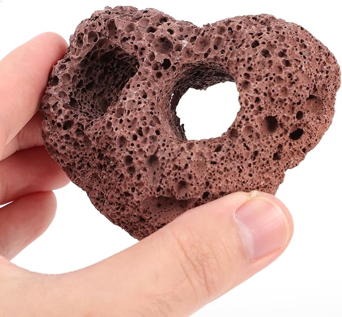 IMIKEYA 6Pcs Lava Rock Aquarium Decor: Natural Volcanic Stones for Fish Tank Landscape Porous Aquarium Rocks for Aquascaping, Terrarium Landscaping