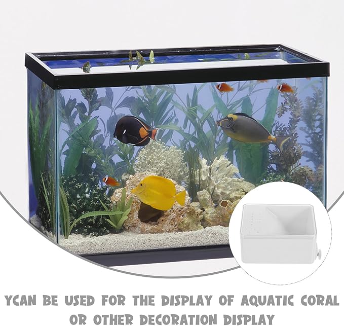 Angoily Automatic Fish Feeder with Intelligent Timer for Aquarium, Mini Plastic Fish Tank Feeder, Sealed Design for Precise Timed Feeding, for Vacation and Daily Use