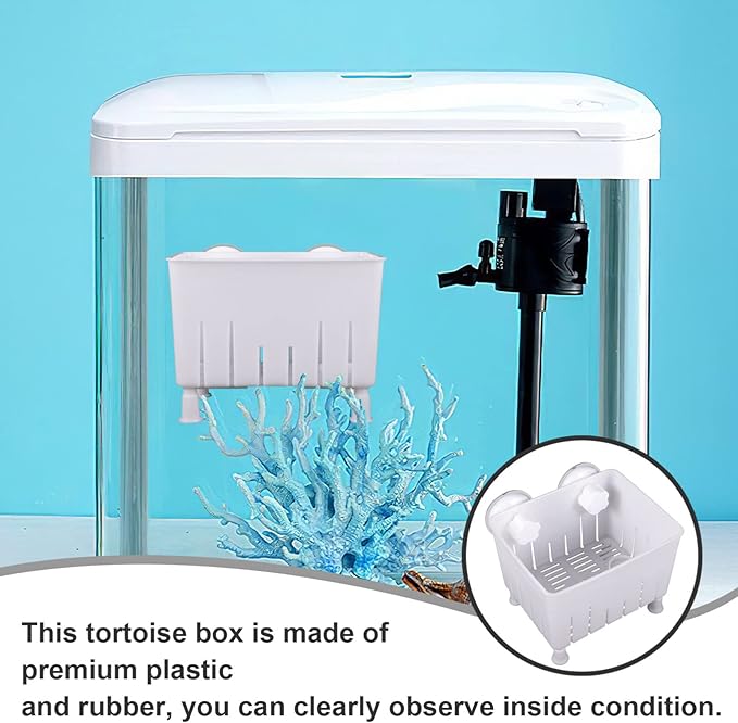 Ipetboom 1set Fish Breeder Box Tortoise Isolation Container Fish Hatching Box Feeding Trough Multi-Functional Aquarium Breeding
