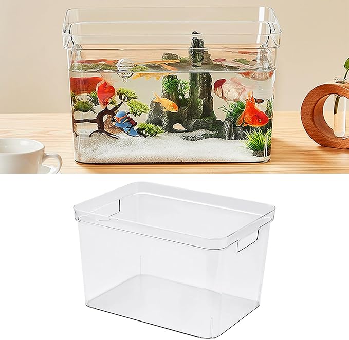 Fish Tank, Frameless Clear Aquarium - 360 Degree, DIY Ornament Accessible, Ideal Fish for Home Use, Rimless Aquarium Suitable for Fish Lovers (L 122x91cm / 48x36in)