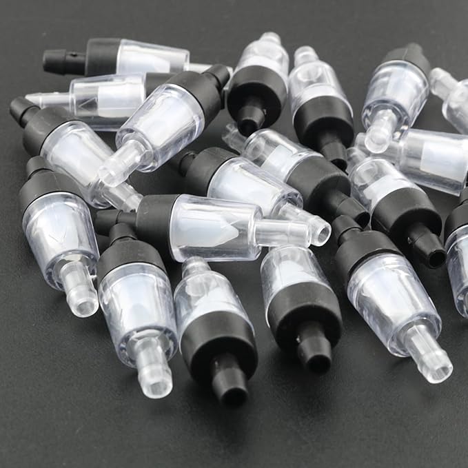 20pcs Aquarium Air Pump Check Valves Air Line Valve Aquarium Air Pumps One Way Non-Return Check Valve for Fish Tank