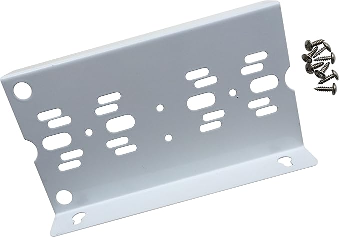 Finest-Filters Double Hanging Mounting Bracket for RO Reverse Osmosis Unit Housings DI Chamber Complete with Screws