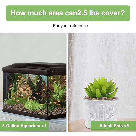 Pulovin 2.5 lbs Drainage Rocks for Potted Plants, 1/5 Inch Small Pebbles for Indoor Plants, Decorative Gravel for Vases, Bamboo, Succulent, Terrarium, Crafts, Cactus