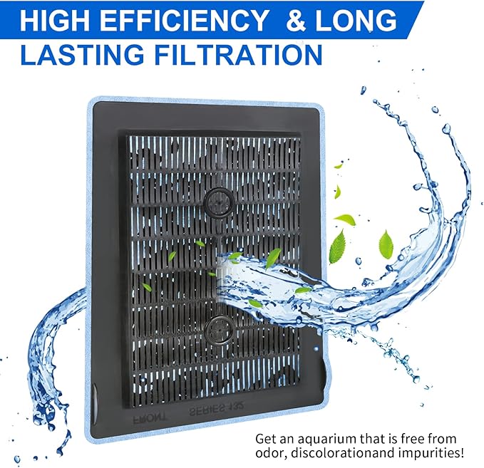 8 Pack Aquarium Filter Cartridge,Compatible for 20 Gallon Fish Tank, 10-20 Gallon Fish Tank Power Filter Cartridge Replacement for EZ-Change #2 & Fit for Marineland Rite-Size B
