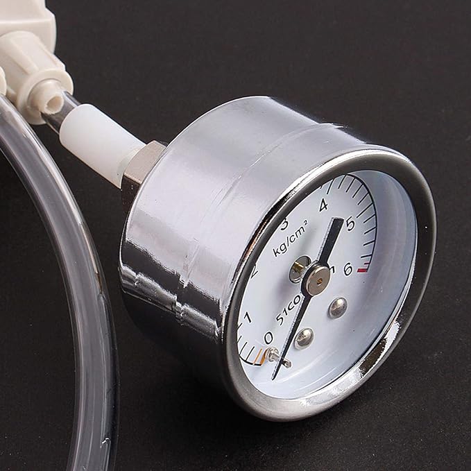 Zerodis Aquarium CO2 Generator, DIY Aquarium Planted CO2 System Kit Tube Valve Guage Bottle for Aquarium Moss Plant