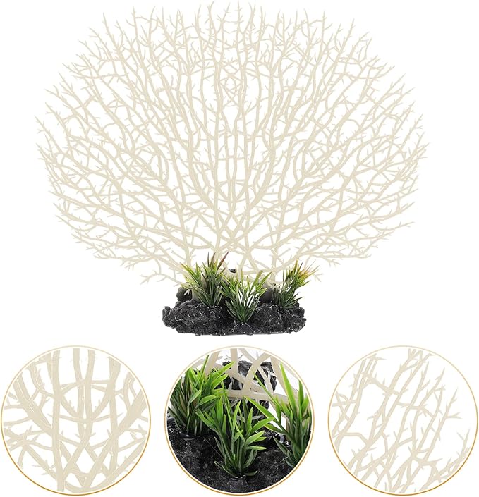 UPKOCH Simulated Coral Decoration 11.81X9.84X1.96 Inch Artificial Coral Ornament Sea Themed Decor for Aquarium and Sushi Plate Display
