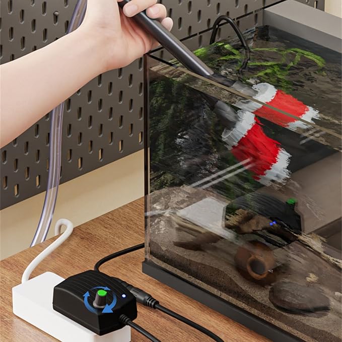 Water Change Aquarium Gravels Systems for Sand Maintenance and Water Circulations Control Multifunctional Aquarium Press Type Waste Suction