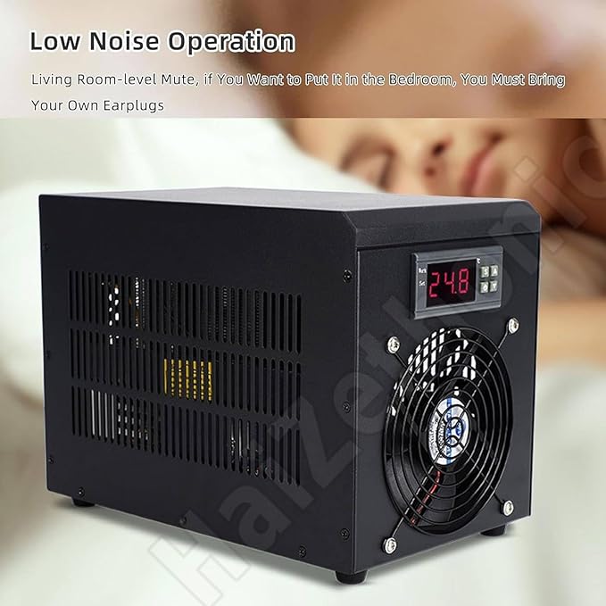 Aquarium Chiller,Fish Tank Cooling Fan,with Low Noise Compressor,for Hydroponics System,Air-Cooled Refrigeration for Aquatic Plant Cultivation 300L