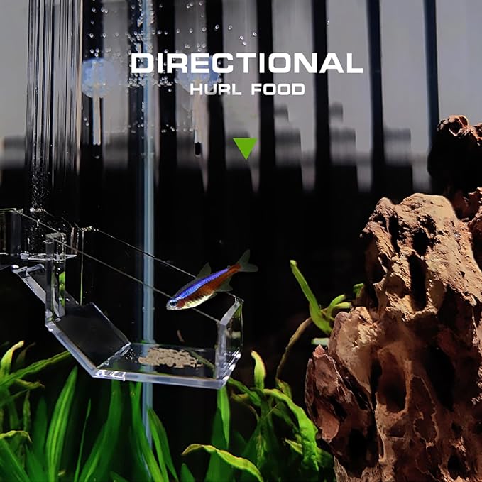 Alasum Aquarium Fish Feeder Shrimp Tank Feeding Tube 21cm Acrylic Automatic Fish Tank Feeder for Aquarium and Shrimp Feeding