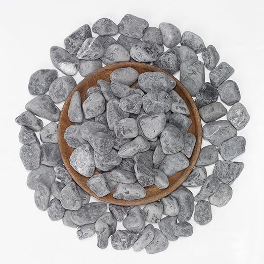 LOIOOJ Black Natural Gravel, 1-1.7 Inch Decorative Stones for Plants, Garden, and Landscaping – 20LB, Ideal for Walkways, Vases, Crafting, Home Decor, and Outdoor Landscaping
