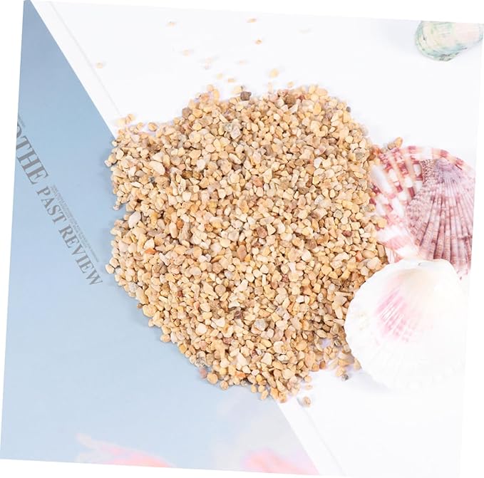 Kisangel 500g Aquarium Bottom Stones Natural Sand Gravel Set for Tank Decoration