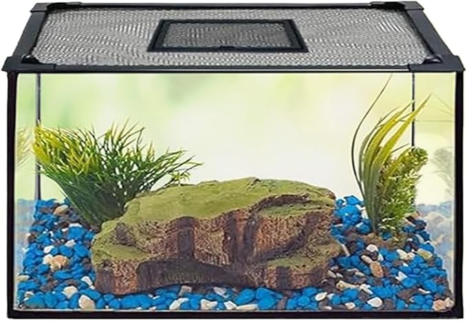 Mesh Screen Netting for Fish, DIY Magnetic Fish Tank Lid and Turtle Top Cover Mesh Self Assembly Multiple Sizes(30x30cm)