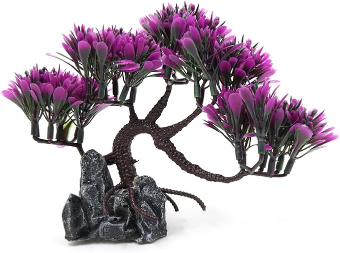 uxcell Plastic Tree rium Tank Landscape Decoration Home Decor 5.1inch High