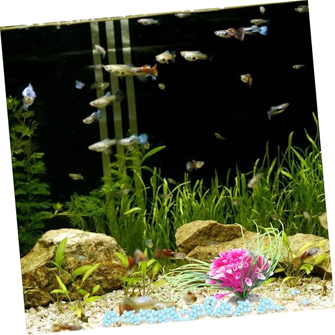 BESPORTBLE 1pack Light Glass Sand Aquarium Decorative Stones Fish Tank Bottom Gravel for Landscape Layout Safe for Fresh and for Aquascaping