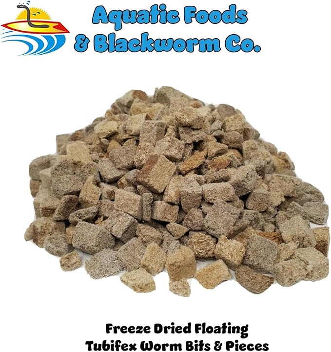 Tubifex Worms-Freeze Dried in Cubes, Clean & Dust Sifted Tubifex Worms…3-lbs Bag