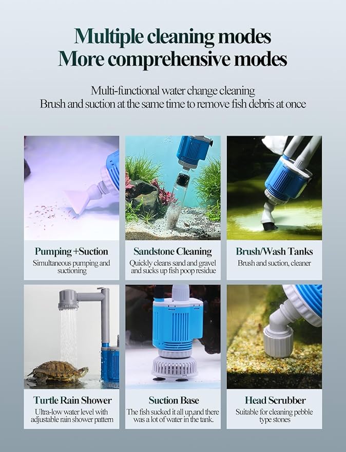 Aquarium Gravel Cleaner + Filter Bags *4