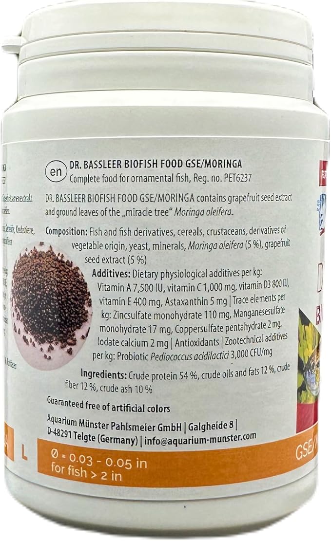 Bassleer Dr BioFish Food GSE/Moringa