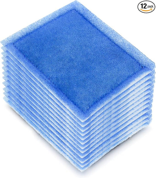 12 Pack Aquarium Rite-Size C Filter Cartridges Compatible with PRO Power Filters 275/375,Power Filters 200/350