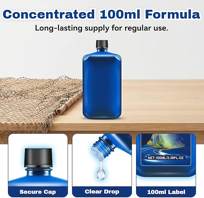 2026 New Fast-Acting Aquarium Water Clarifier, Water Clarifier for Fish Tank, Clears Cloudy Water & Maintains Clear Results, Powerful Fish Tank Water-Purification, for Freshwater (3 Pcs)