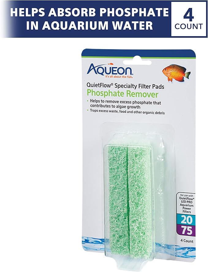 Aqueon Replacement Specialty Filter Pads Phosphate Remover 20/75