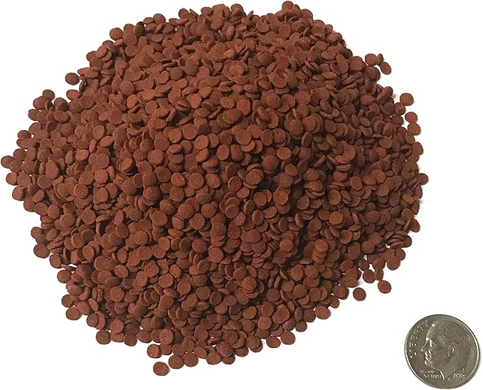 3 mm Red Sinking Wafer - Sinking Algae Wafers That Provides Balanced Diet for Plecos, Snails, Cory Cats, Catfish, Shrimp, and Crayfish (2 Pound)