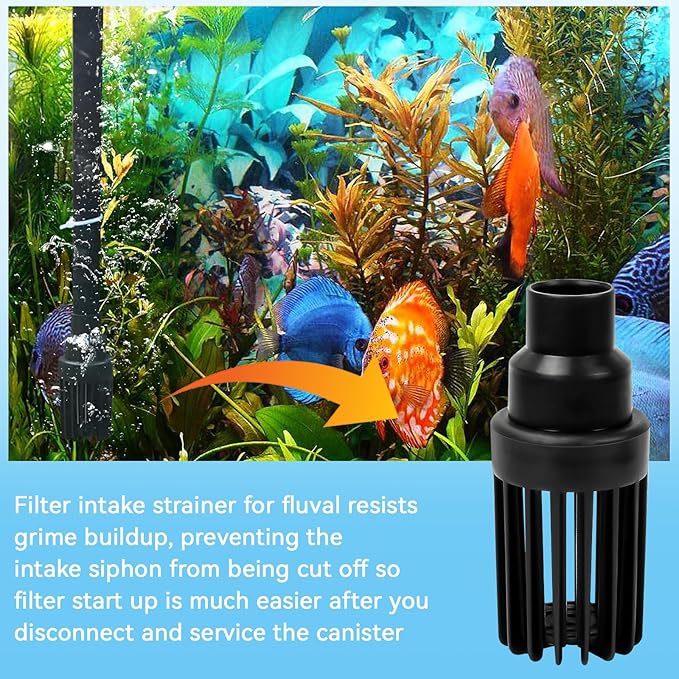 Magluv Filter Intake Strainer with Checkball Fit for Fluval 305, 405, 306, 406 External Filter, Aquarium Intake Guard for Fluval Replacement Parts, for Fluval Accessories, Part# A20008