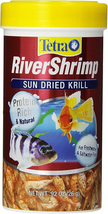 Tetra RiverShrimp 0.92 Ounce, Natural Shrimp Treat For aquarium Fish, Red, Model Number: 77017