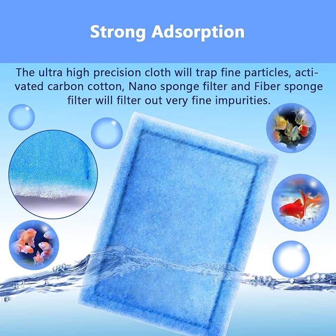 12 Pcs Aquarium Filter Cartridge,Compatible with Aqua-Tech 10-20 Gallon Power Filters, Fish Tank Filter Replacement for EZ-Change #2