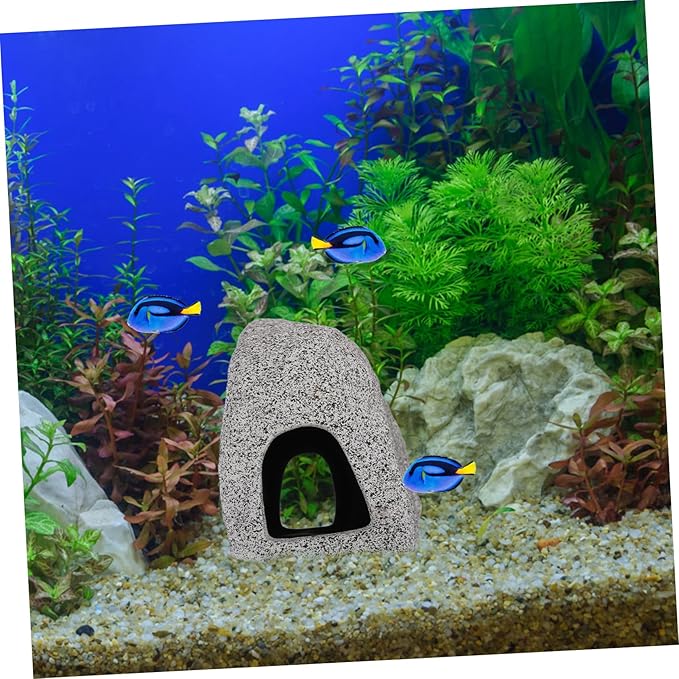 Aquarium Hideout Cave for Fish Shrimp Breeding Sands Fish Hide House Durable for Natural Aquarium Decor Easy to Use for Betta