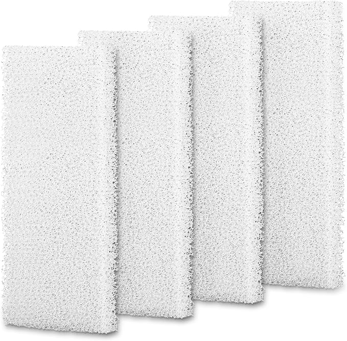 Aquarium Filter Bio Foam Pads Compatible with Fluval U2 Underwater Filter, A486 Replacement Filter Foam for Fish Tank, Filter Sponge Media for Freshwater and Saltwater Tanks, 4 Pack