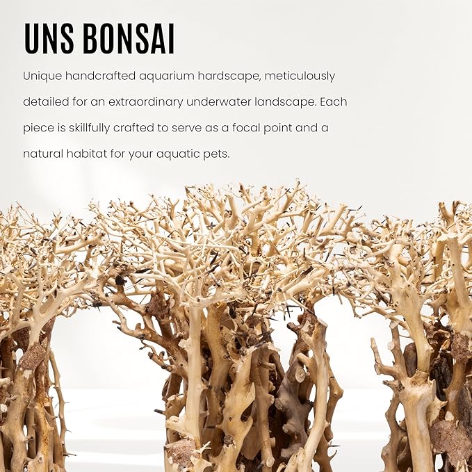 Ultum Nature Systems Bonsai - Handcrafted Hardscape Driftwood for Aquarium, Terrarium, Vivarium, Natural Aquascape Hardscape Decorations, Aquascaping Hardscape for Live Aquatic Plants - 005, X Small