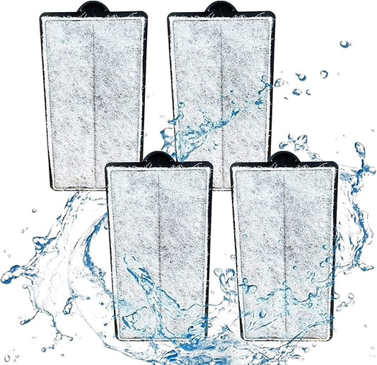 TARARIUM 4Pcs Aquarium Filters Replacement Active Carbon Cartridges Bio Filter Plate for Hang on Back Filter Clean and Clear for WP-607H HBL-701
