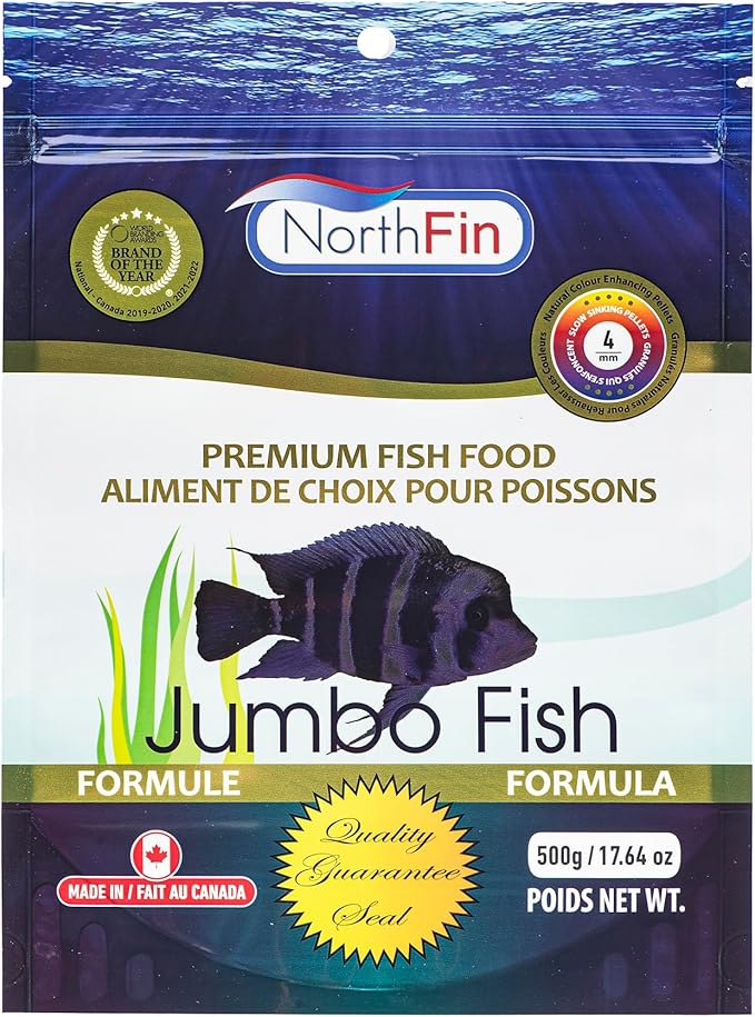 Northfin Fish Food Jumbo Formula Slow Sinking Pellets (4mm 500g)