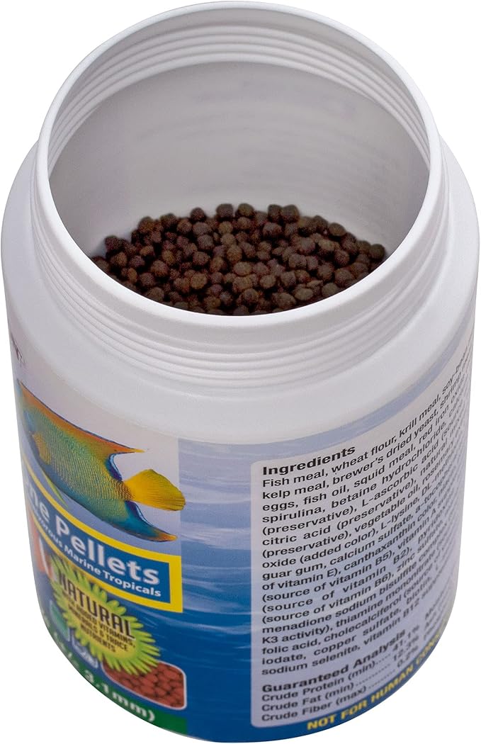 Ocean Nutrition Fish Food - Tropical Fish Food, Soft Moist Sinking Pellets, High Protein(41%) Guppy Fish Food, Fish Food Flakes Alternative, 14 oz (400 g), Medium Pellet