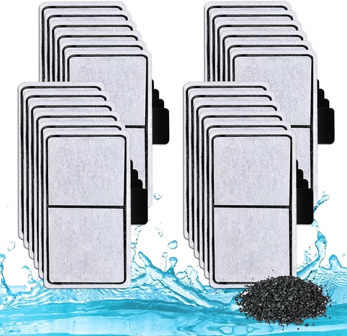 Hedday 24 Pack Filter Cartridges Compatible with Top Fin EF-S Element, Upgrade Aquarium Filter for BF5 BETTAFLO,EF-S Filter Cartridges Compatible with Top Fin Fish Tank