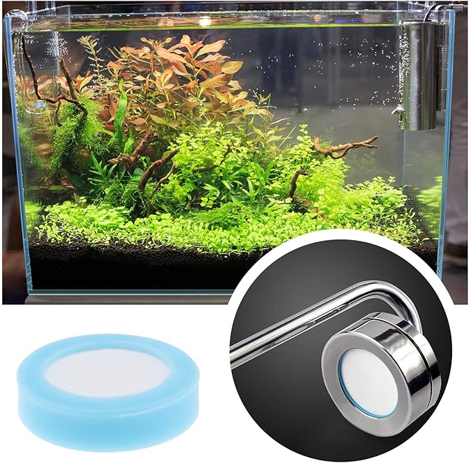 The Lord of the Tools 2PCS 20mm Aquarium CO2 Diffuser Ceramic Disc Replacement CO2 Slice Carbon Dioxide Reactor Bubble Refine Slice Aquariums Accessories