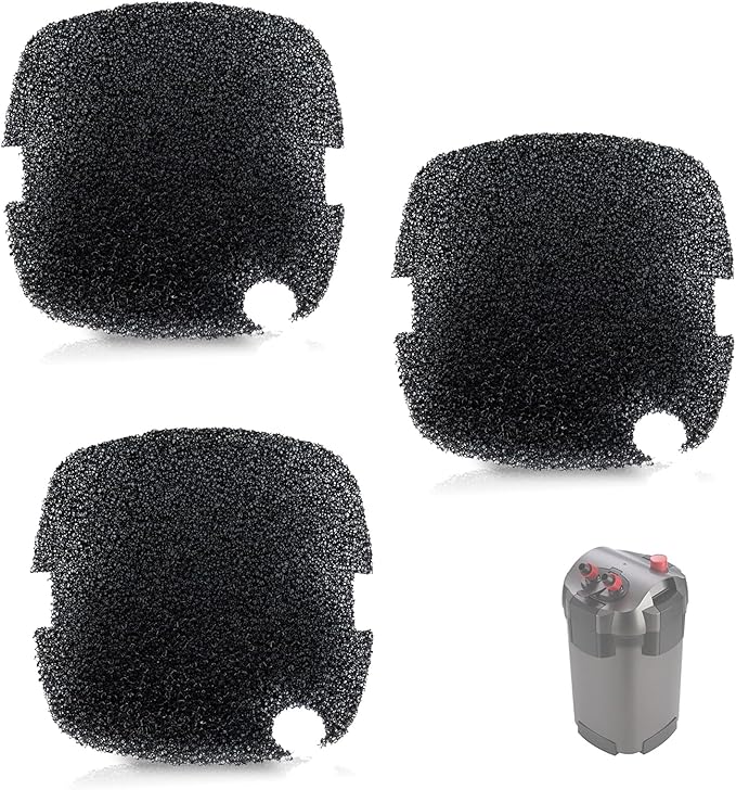Aquarium Filter Foam Comaptible with Marineland Canister Filter C-Series and Magniflow 160/220 Filters, Aquarium Filter Rite-Size S Supports Biological And Mechanical Aquarium Filtration, 3 Pcs