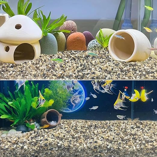 40LB Coarse Sand, Colored Rocks Pebbles, Quartz Sand for Cactus Bonsai, Succulent Plant Bonsai Paving, Vase Filling Decoration, Natural Sand for Fish Tank Decoration Paving(2-4mm)