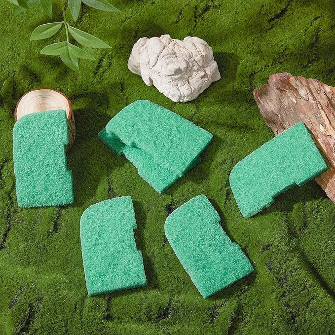 Threlaco 10 Pack Phosphate Remover Pads Compatible with fluval 307/407/306/406, Aquarium Filter Replacement Pads for Fish Tank (Green)
