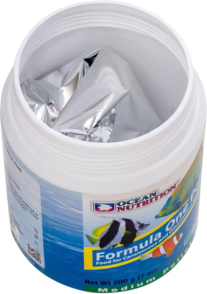 Ocean Nutrition Fish Food - Tropical Fish Food, Soft Moist Sinking Pellets, High Protein(41%) Guppy Fish Food, Fish Food Flakes Alternative, 7 oz (200 g), Medium Pellet