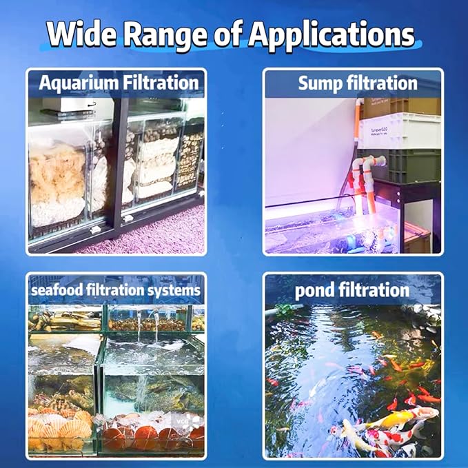 Crushed Coral for Aquarium Filter Media - Pre-Filled Reusable Media Bag - Natural pH Buffer for Freshwater & Saltwater Fish Tanks