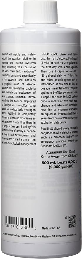 Seachem Prime and Stability Aquarium Water Conditioners (2 Items)