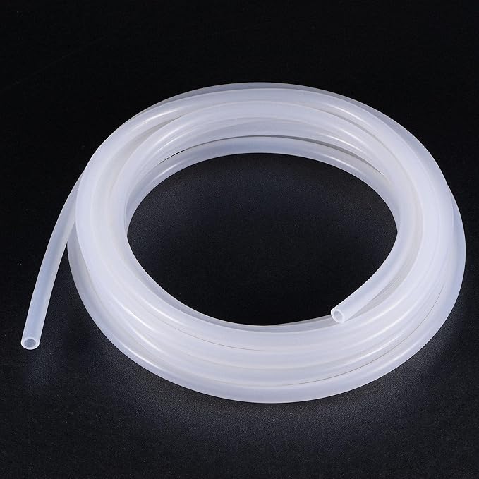 uxcell Silicone Tubing 4mm ID 6mm(1/4") OD 5m Aquarium Pump Air Water Hose Rubber Tube with Suction Cups
