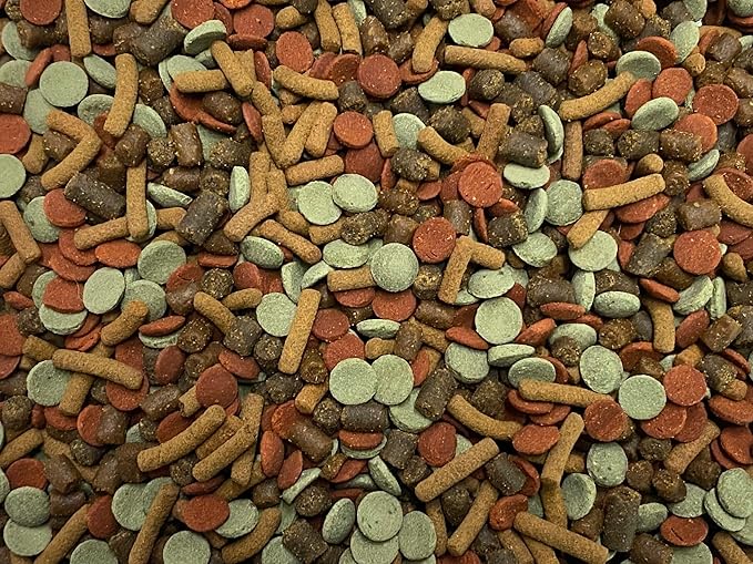 Super Catfish Fish Food Mix with Soft Bits #7 with Krill,Spirulina,Kelp,Garlic,Squid & Mealworms A154WW (2oz)