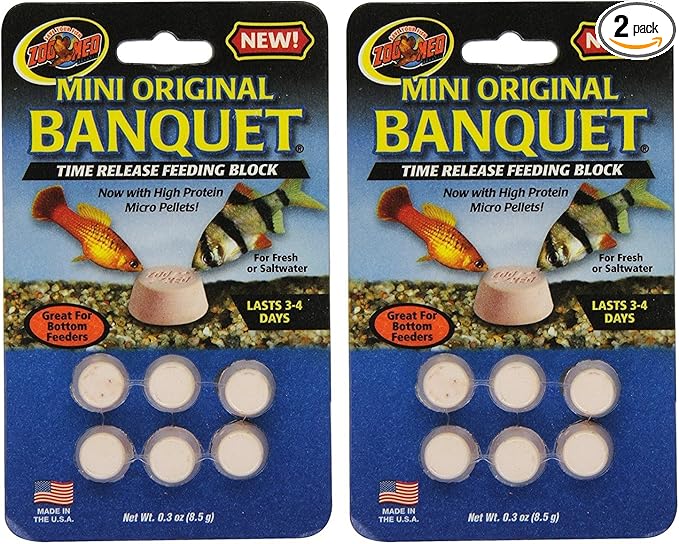 Zoo Med Laboratories AZMBB2 Mini Banquet Block Feeders, 12 Count