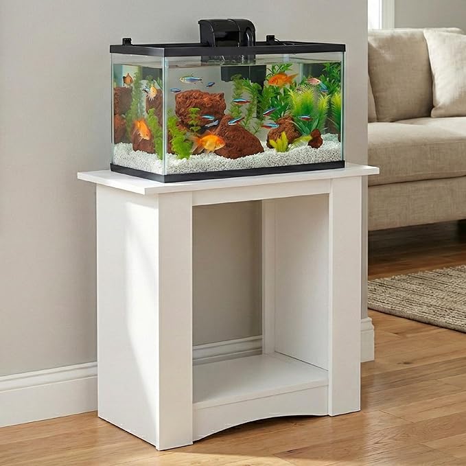 Tetra 5-10 Gallon Fish Tank Stand, Easy To Assemble in Less than 2 Minutes, No Tools Required, Water-Resistant Wood Stand For Freshwater And Saltwater Aquariums, Sturdy Stand Designed For Durability