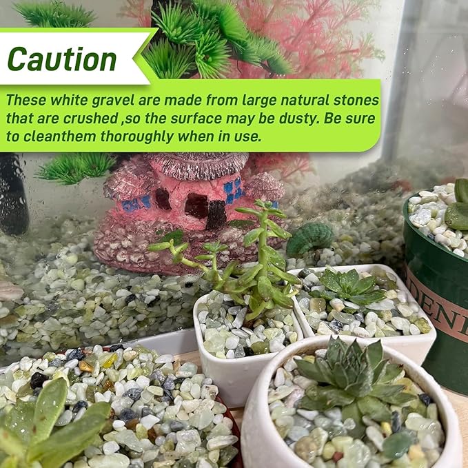 45lb Jade Bean Stone,1/4 Inch Bonsai DIY Rocks, Natural Succulent Rock and River Rocks Decorative for Aquariums, Vases, Terrarium, Outdoor Gardening, Top Dressing for Potted Plants